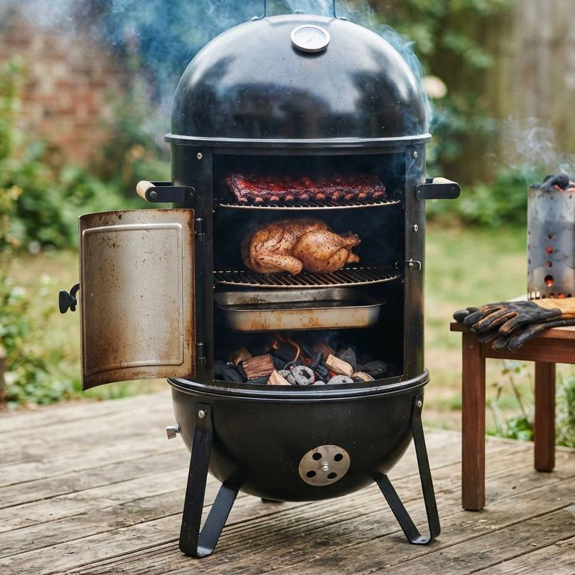 Vertical Charcoal Bullet Smoker
